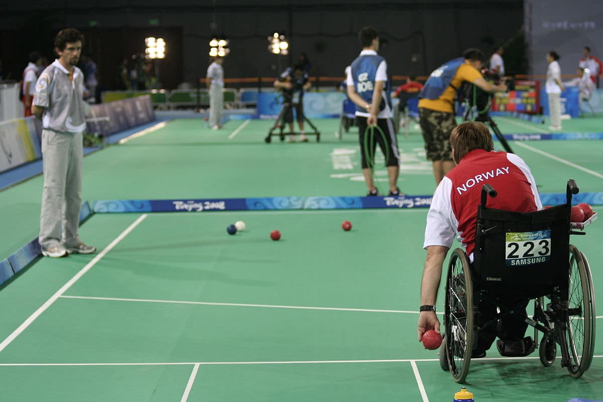 gaspard allié coussin anti escarre soutient le handisport : le boccia