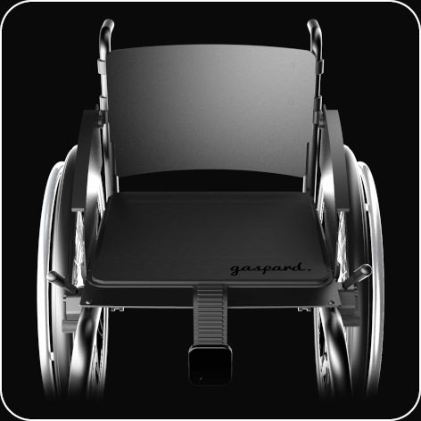 Etape 1 installation gaspard sur fauteuil roulant